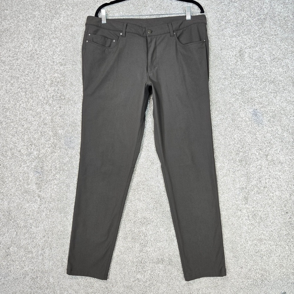 Lululemon ABC Pants Mens 36x30 Gray Warpstreme Classic Chino LM5593S